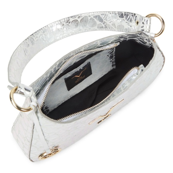 FINAL SALE V Italia Made in Italy. Trademark of Versace Metallic Leather Bag - Picture 4 of 8